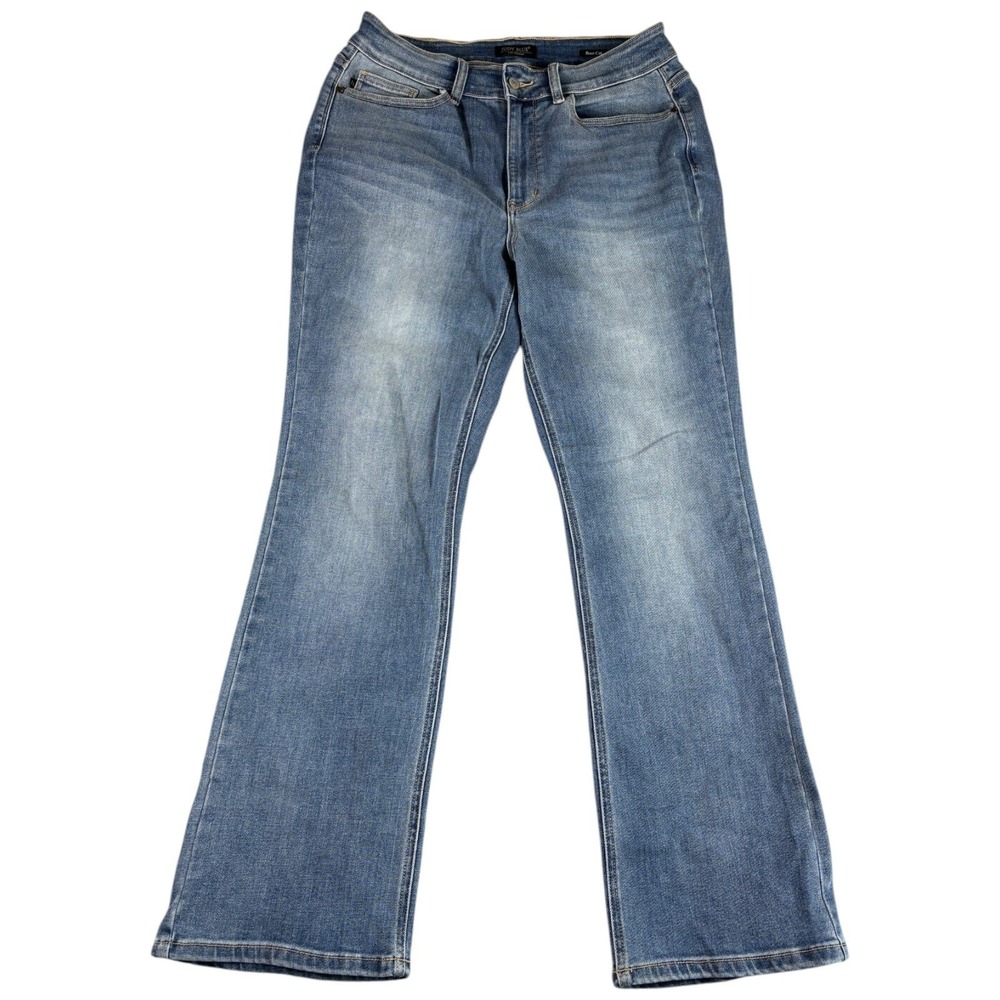 Judy Blue Bootcut Jeans Womens 14W Blue Denim Washed Stretch Mid Rise JB82515MD